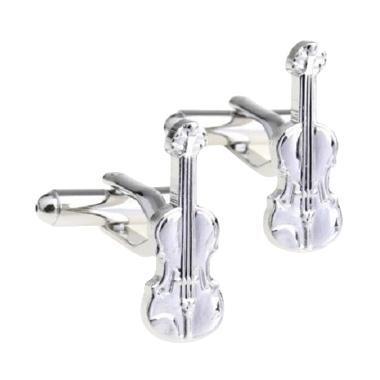 Houseofcuff Violin Manset Kancing Kemeja - Silver Silver