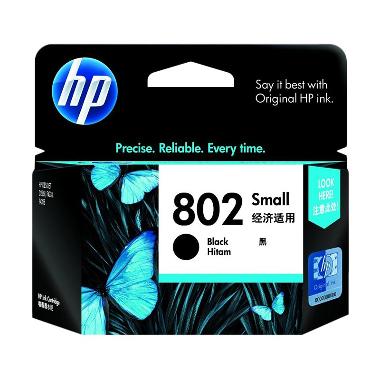 HP 802 Tinta Printer - Hitam