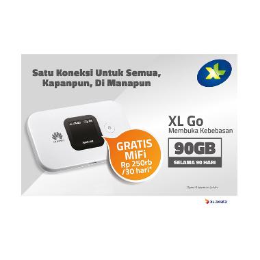 Jual XL GO Paket Internet [90 GB/90 Hari] + Free MIFI