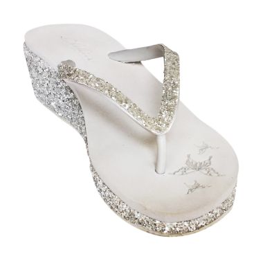 Sakia Cabaret Wedges Silver Sandal ...