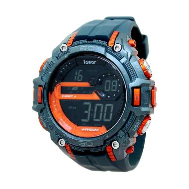 iGear I25-1948 Jam Tangan Pria - Grey Orange