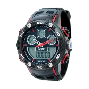 iGear I32-1968 Jam Tangan Pria - Black Red