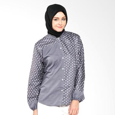 Imani IB-TVG-27 Volka Cotton Top Grey Atasan Muslim