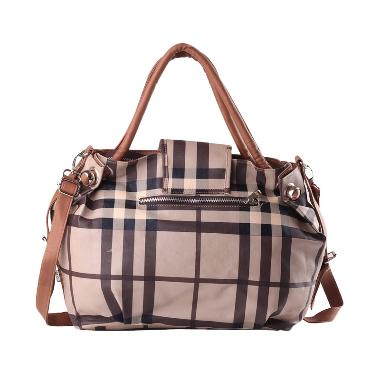 Inficlo Gingham SSD 492 Tas Wanita - Marron