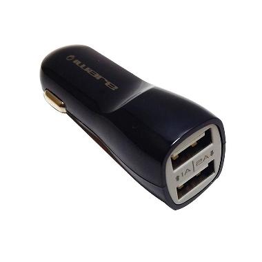 iWare 2port USB Car Charger - Hitam