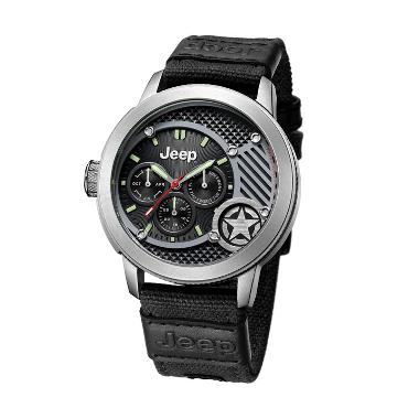 Jeep JPW61801 Multifunction Watch A ... angan Pria - Black Silver