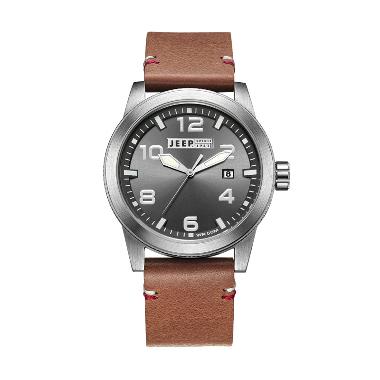 Jeep Spirit JEEP JPS70203 Analog Brown Grey Jam Tangan Pria