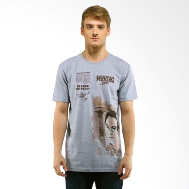 Jepege Ahok Grey Kaos Pria                                                                                                      