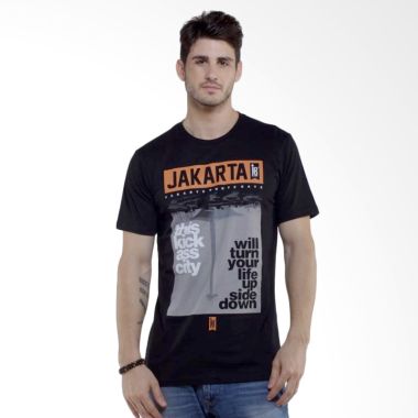 Jepege Monas Black Kaos Pria                                                                                                    