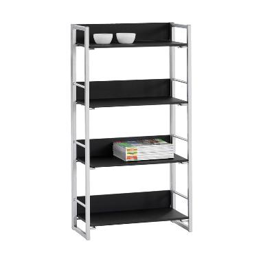 Jual JYSK  Bookcase Gelsted Shelves Oak Rak  Buku Black 4 