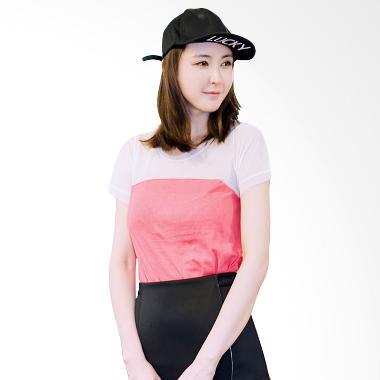 Frozenshopcom Vest Formal Basic ... Source · Kakuu Basic Mesh Detailed Ivory T-Shirt Wanita - Deep Pink