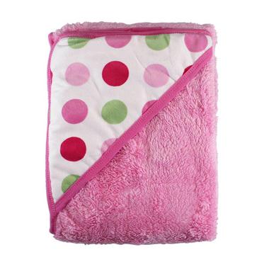 Kalla Topi Carter's Double Fleece Carter Polka Selimut Bayi - Pink