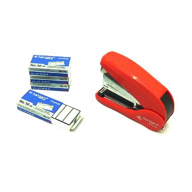 Kangaro LE10FR Stapler dan Isi staples - Merah