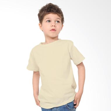 KaosYES Kaos Polos T-Shirt Anak - Cream