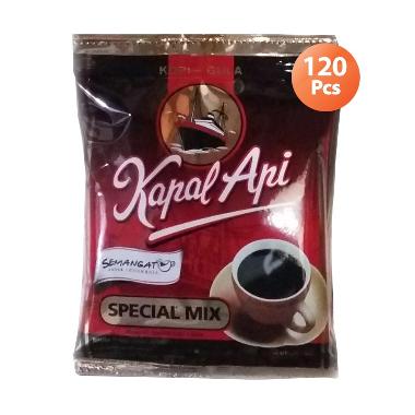 Promo Harga Kapal Api Kopi Bubuk Special Mix per 120 sachet 24 gr - Blibli