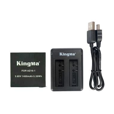 KingMa Battery + Charger for Xiaomi Yi 2 4K
