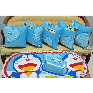 Kingsprei Doraemon Love Set Sofa - Biru