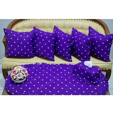 Kingsprei Sofaset Doty Cover Sofa Set - Ungu