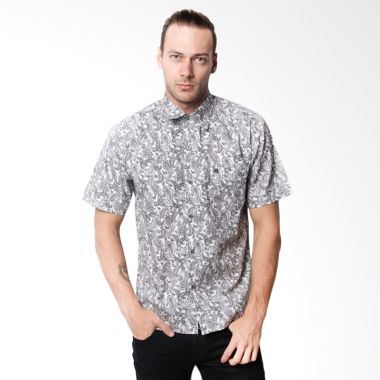 La Bette Shirt Printing White Kemej ...