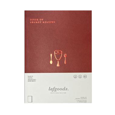 Lafgoods Sticky Notebook - Maroon Gold