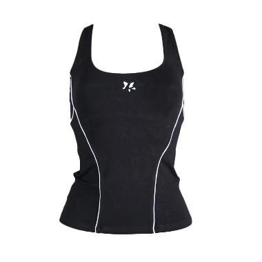 Lasona BRP-2894-C Baju Atasan Panjang Senam Wanita - Black White