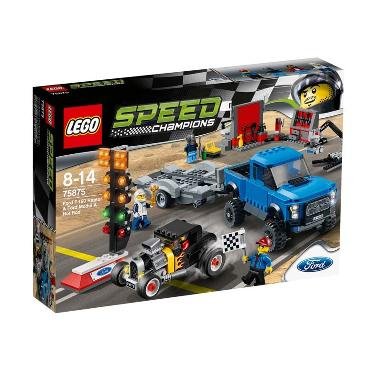 LEGO Speed Champions 75875 Ford F-150 Raptor & Ford Model A Hot Rod Mainan Blok & Puzzle LEGO Speed Champions 75875 Ford F-150 Raptor & Ford Model A Hot Rod Mainan Blok & Puzzle