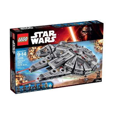 LEGO Star Wars 75105 Millennium Falcon Mainan Blok & Puzzle Multicolor