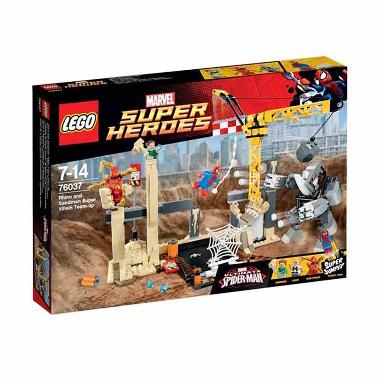 LEGO Super Heroes 76037 Rhino and Sandman Super Villain Teamup Mainan Anak Multicolor