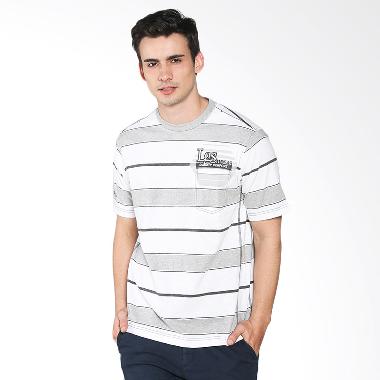 LGS Lets 223.M1620.01.7C Men Regular Fit Kaos Casual - Putih Abu Abu
