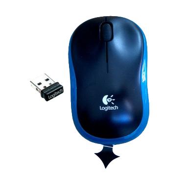 Logitech M185 Biru Wireless Mouse
