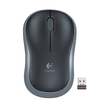 Logitech M185 Cordless Mouse - Black