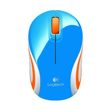 Logitech M187 Biru Wireless Mouse