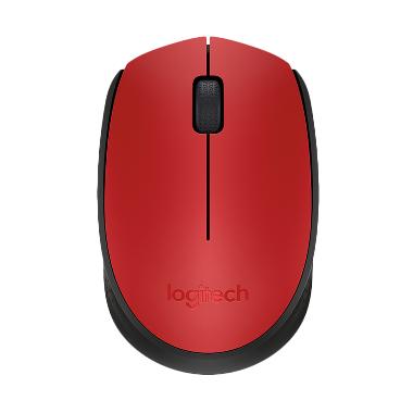 Logitech Mouse Wireless M171 - Merah