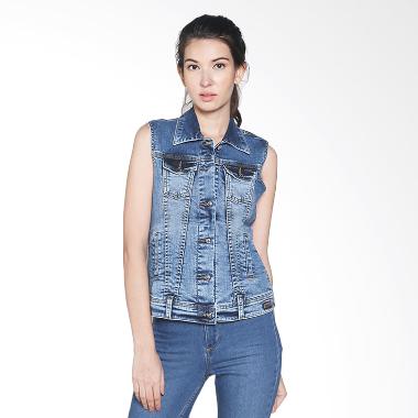 Lois Girl Denim Jacket WJV 116 Rompi Wanita - Blue