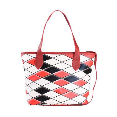 Louvre Paris Tote Bag Rope Snake Dominant BLI-001-033 Tas Tangan - Red