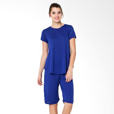 Lucuna Blue Simple Set Sleepwear