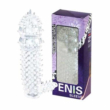 Vibrator Sex Kondom Duri Kristal Alat Bantu Sex Pria