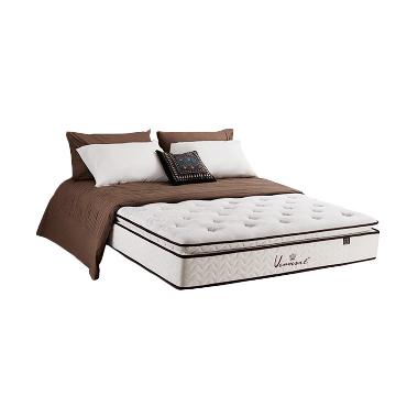 Luxio Vermont Springbed [Hanya Kasur/200x200 cm/Khusus Jabodetabek] White