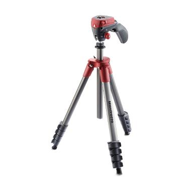 Manfrotto Compact Action Merah Tripod