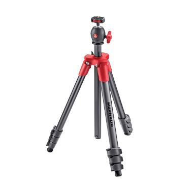 Manfrotto MKCOMPACTLT-RD Compact Light Tripod - Red