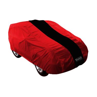 Mantroll Cover Mobil Untuk Honda Brio - Merah Strip Hitam Mantroll Cover Mobil Untuk Honda Brio - Merah Strip Hitam