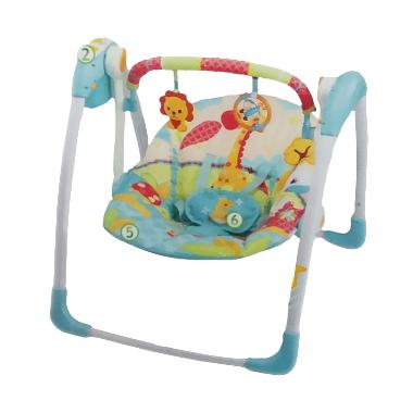 Mastela Deluxe Portable Swing Giraffe 6579 Ayunan Bayi - Blue