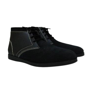 Mekafa Mekasu Kulit Sepatu Pria - Black