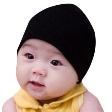 Melvieshop Polos Hitam Topi Bayi ...