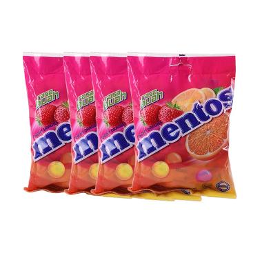 Mentos Buah  [50 g x 4 Pcs]