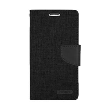 Jual Mercury Canvas Diary Flip Cover Casing for Samsung 