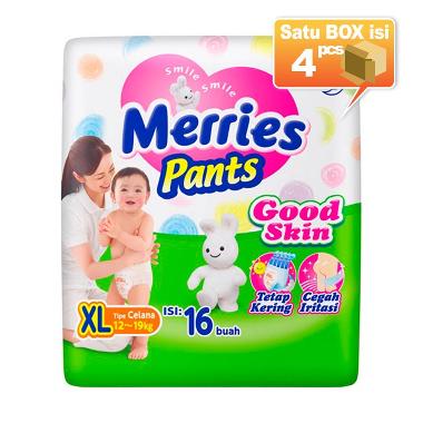 Jual Merries Pants Good Skin XL 16 Popok Bayi [4 Pcs