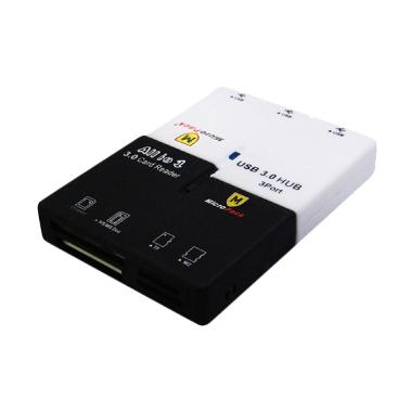 Micropack HCR-334 New Combo USB Hub - Black White