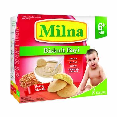 Jual Milna AA+DHA Beras Merah 6+ Biskuit Bayi [130 g