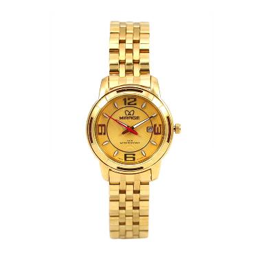 MIRAGE Original 8059 BRP-L Japan Technology Jam Tangan Wanita - Gold